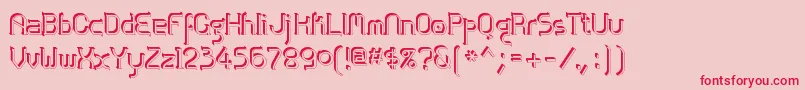 Zolofse Font – Red Fonts on Pink Background