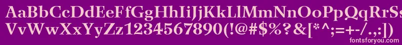 WilkeLt75Bold Font – Pink Fonts on Purple Background