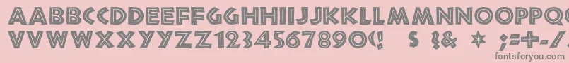 Chandle Font – Gray Fonts on Pink Background