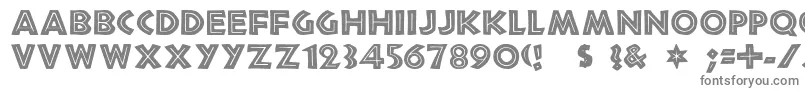 フォントChandle – 白い背景に灰色の文字