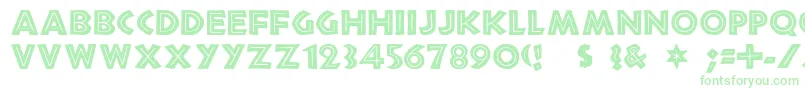 Chandle Font – Green Fonts on White Background