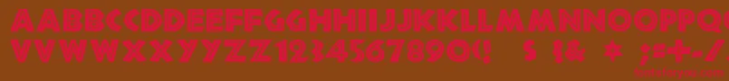 Chandle Font – Red Fonts on Brown Background