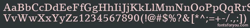 LinoLetterLtMedium Font – Pink Fonts on Black Background