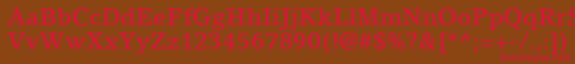 fuente LinoLetterLtMedium – Fuentes Rojas Sobre Fondo Marrón