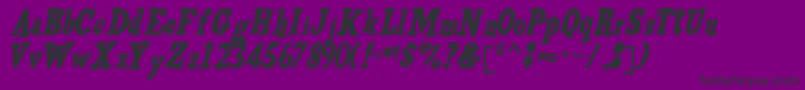 VoldiRegular Font – Black Fonts on Purple Background