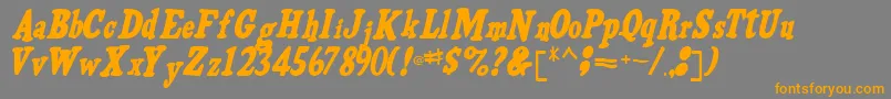 VoldiRegular Font – Orange Fonts on Gray Background