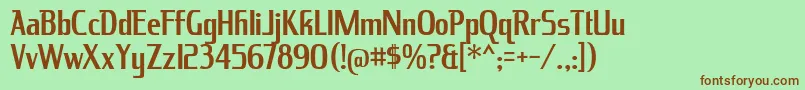 KingRichardRg Font – Brown Fonts on Green Background