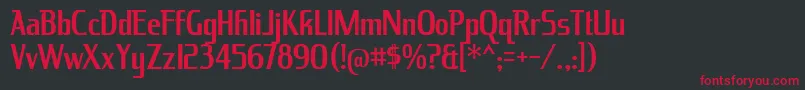 KingRichardRg Font – Red Fonts on Black Background
