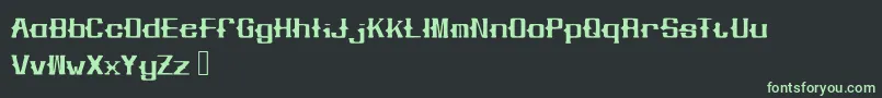 Шрифт Jewell – зелёные шрифты на чёрном фоне