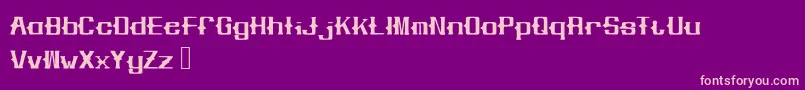 Jewell Font – Pink Fonts on Purple Background