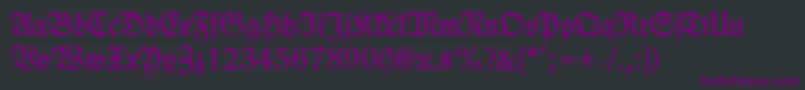 fuente LeipzigFrakturBold – Fuentes Moradas Sobre Fondo Negro