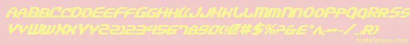 Jannv2bi Font – Yellow Fonts on Pink Background