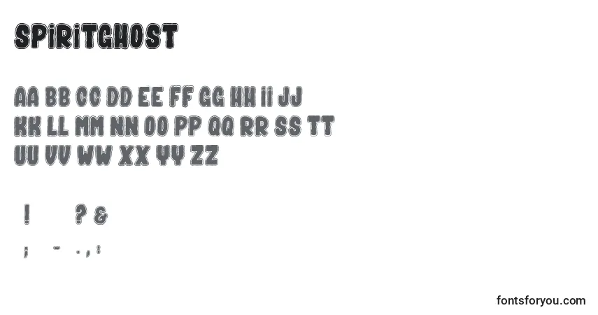 SpiritGhost Font – alphabet, numbers, special characters