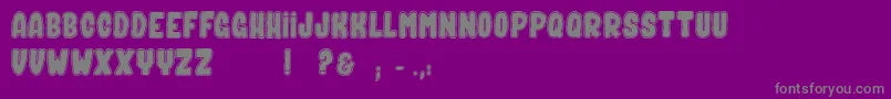 SpiritGhost Font – Gray Fonts on Purple Background