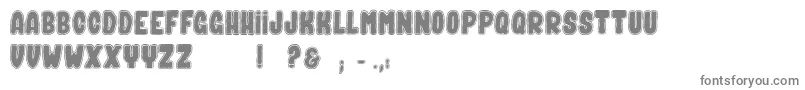 SpiritGhost-Schriftart – Graue Schriften auf weißem Hintergrund