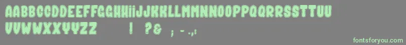 SpiritGhost Font – Green Fonts on Gray Background
