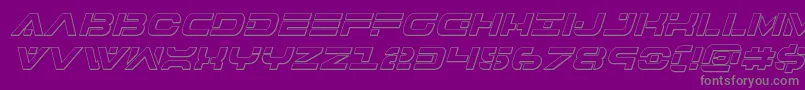 fuente 7thservice3Dital – Fuentes Grises Sobre Fondo Morado