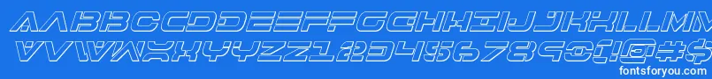 More about 7thservice3Dital Font 7thservice3Dital Font – White Fonts on Blue Background
