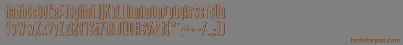 Sisterv2s Font – Brown Fonts on Gray Background