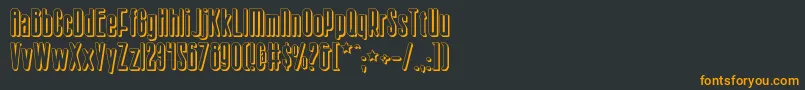 Sisterv2s Font – Orange Fonts on Black Background