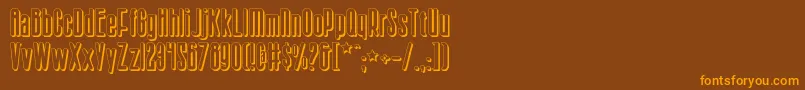 Sisterv2s Font – Orange Fonts on Brown Background