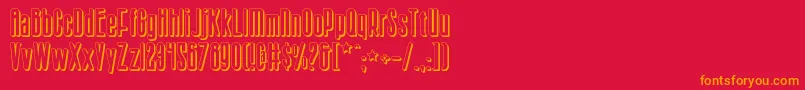 Sisterv2s Font – Orange Fonts on Red Background