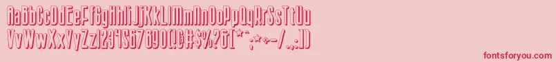 Sisterv2s-Schriftart – Rote Schriften auf rosa Hintergrund