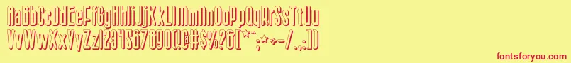 Sisterv2s Font – Red Fonts on Yellow Background