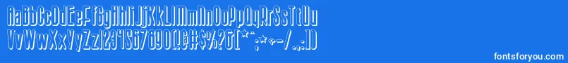 Sisterv2s Font – White Fonts on Blue Background