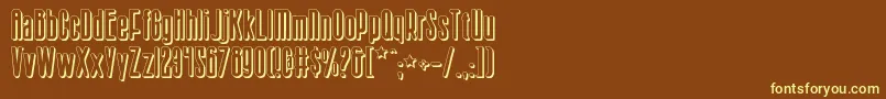 Sisterv2s Font – Yellow Fonts on Brown Background