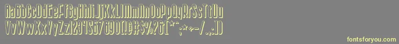 Sisterv2s Font – Yellow Fonts on Gray Background