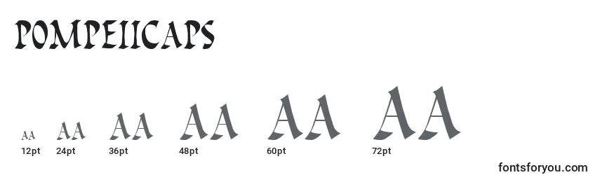 Размеры шрифта PompeiiCaps