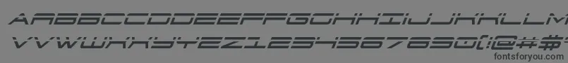 911porschav3laserital Font – Black Fonts on Gray Background