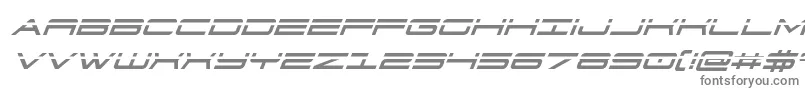 911porschav3laserital Font – Gray Fonts on White Background