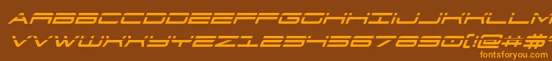 Шрифт 911porschav3laserital – оранжевые шрифты на коричневом фоне