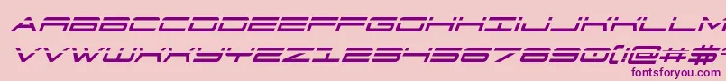 911porschav3laserital Font – Purple Fonts on Pink Background
