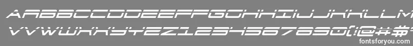 Шрифт 911porschav3laserital – белые шрифты на сером фоне