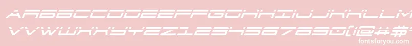 911porschav3laserital-fontti – valkoiset fontit vaaleanpunaisella taustalla