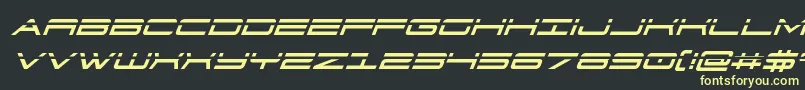 911porschav3laserital-fontti – keltaiset fontit mustalla taustalla