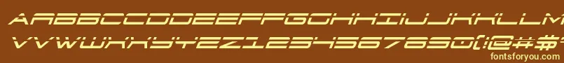 911porschav3laserital-fontti – keltaiset fontit ruskealla taustalla
