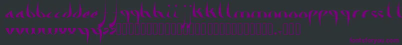 Alameda Font – Purple Fonts on Black Background