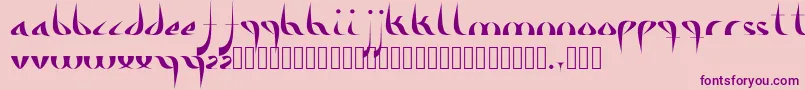Alameda Font – Purple Fonts on Pink Background