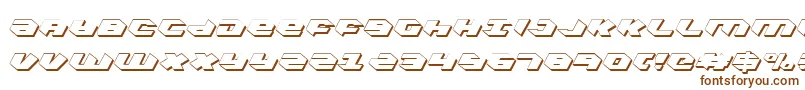 KubrickShadowCondensed-fontti – ruskeat fontit valkoisella taustalla