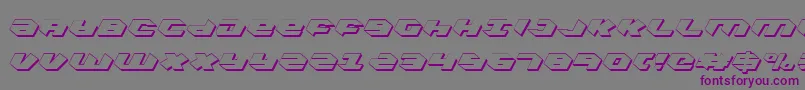 KubrickShadowCondensed Font – Purple Fonts on Gray Background