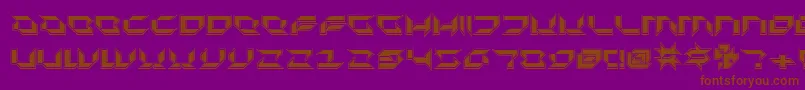 Шрифт PluranonPro – коричневые шрифты на фиолетовом фоне