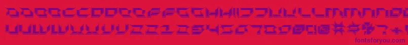 PluranonPro Font – Purple Fonts on Red Background