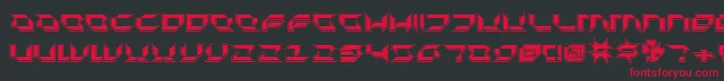 PluranonPro Font – Red Fonts on Black Background