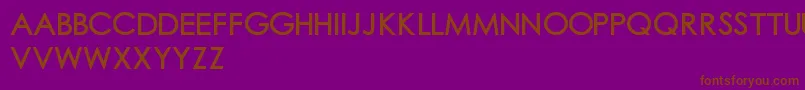 Шрифт Chubgothic1 – коричневые шрифты на фиолетовом фоне
