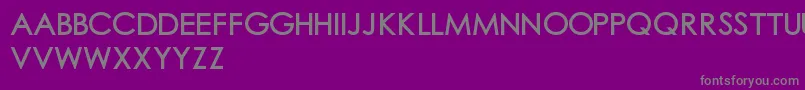 フォントChubgothic1 – 紫の背景に灰色の文字