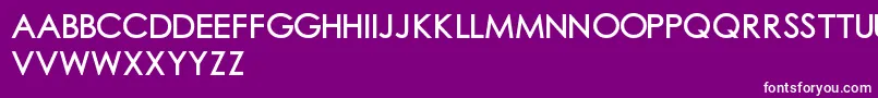フォントChubgothic1 – 紫の背景に白い文字